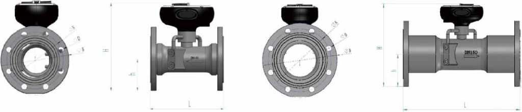 የጅምላ Ultrasonic የውሃ ቆጣሪ DN2