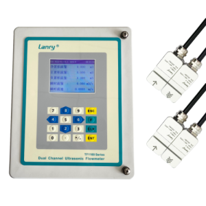 Dual-channel Transit-Time Clamp On Ultrasonic Flowmeter